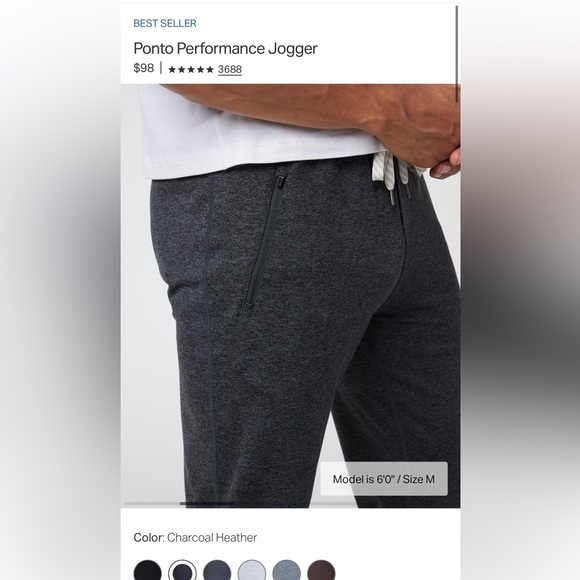 VUORI Ponte Performance Joggers NWOT - Picture 11 of 11